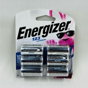 Energizer Lithium 123 Batteries (6 Count) - NEW SEALED